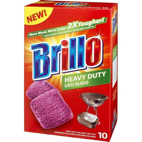 brillo steel wool cleaning pads box|who makes brillo pads.